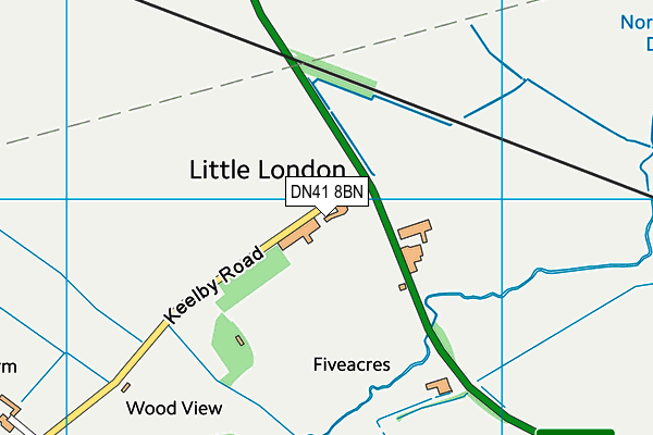 DN41 8BN map - OS VectorMap District (Ordnance Survey)