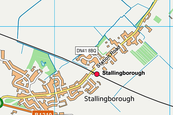 DN41 8BQ map - OS VectorMap District (Ordnance Survey)