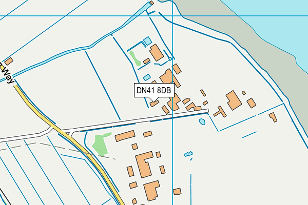 DN41 8DB map - OS VectorMap District (Ordnance Survey)