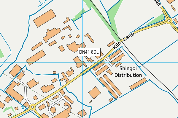 DN41 8DL map - OS VectorMap District (Ordnance Survey)