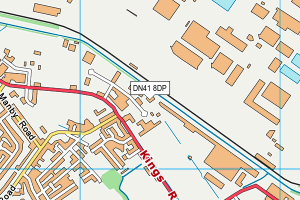 DN41 8DP map - OS VectorMap District (Ordnance Survey)