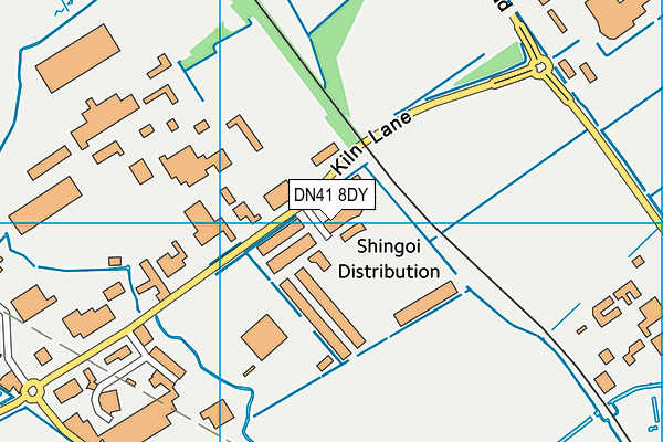 DN41 8DY map - OS VectorMap District (Ordnance Survey)