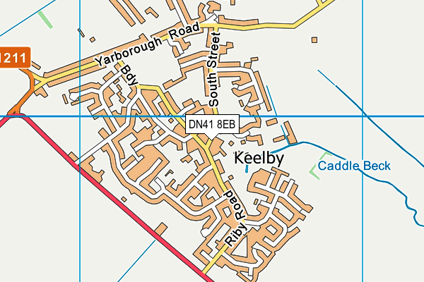 DN41 8EB map - OS VectorMap District (Ordnance Survey)