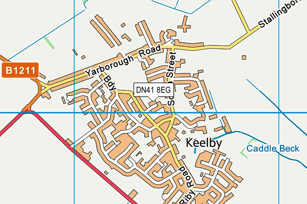 DN41 8EG map - OS VectorMap District (Ordnance Survey)