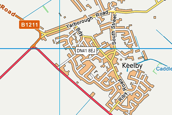 DN41 8EJ map - OS VectorMap District (Ordnance Survey)