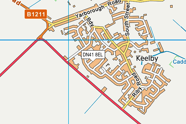 DN41 8EL map - OS VectorMap District (Ordnance Survey)