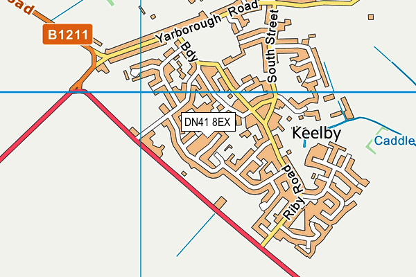 DN41 8EX map - OS VectorMap District (Ordnance Survey)