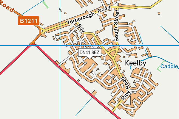 DN41 8EZ map - OS VectorMap District (Ordnance Survey)