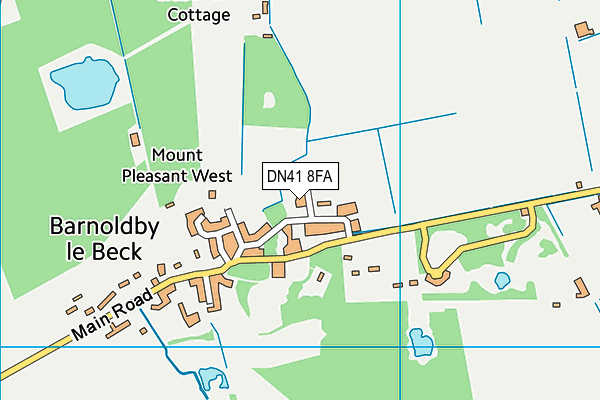 DN41 8FA map - OS VectorMap District (Ordnance Survey)