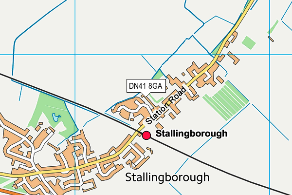 DN41 8GA map - OS VectorMap District (Ordnance Survey)