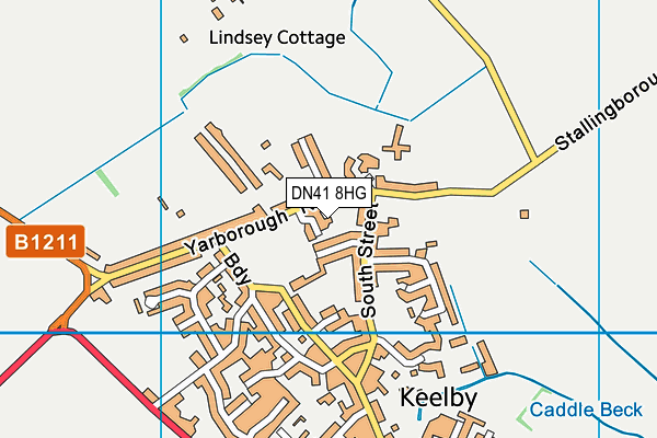 DN41 8HG map - OS VectorMap District (Ordnance Survey)