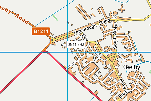 DN41 8HJ map - OS VectorMap District (Ordnance Survey)
