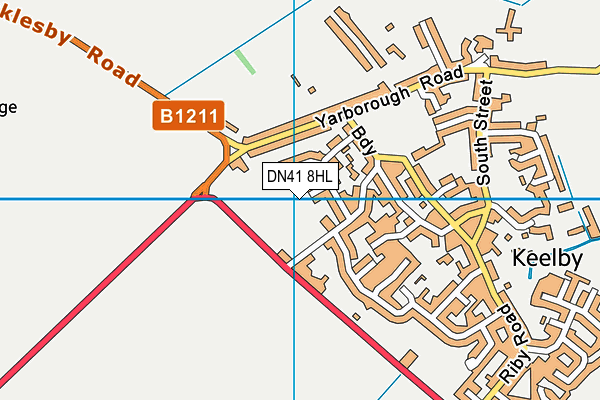 DN41 8HL map - OS VectorMap District (Ordnance Survey)