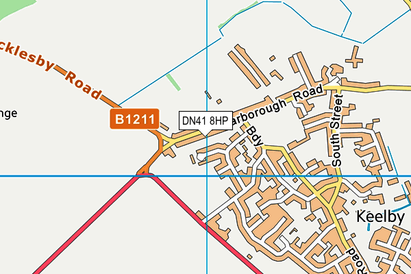 DN41 8HP map - OS VectorMap District (Ordnance Survey)