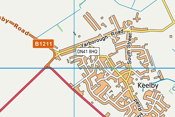 DN41 8HQ map - OS VectorMap District (Ordnance Survey)