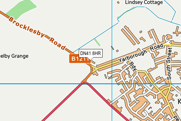 DN41 8HR map - OS VectorMap District (Ordnance Survey)