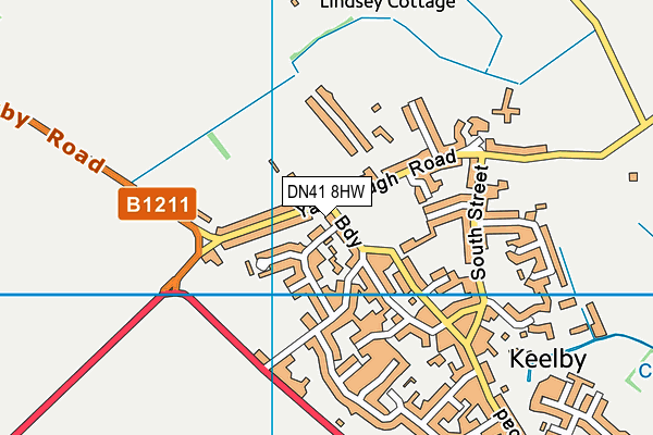 DN41 8HW map - OS VectorMap District (Ordnance Survey)