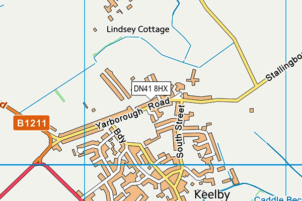 DN41 8HX map - OS VectorMap District (Ordnance Survey)
