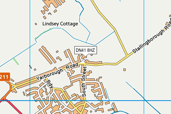DN41 8HZ map - OS VectorMap District (Ordnance Survey)