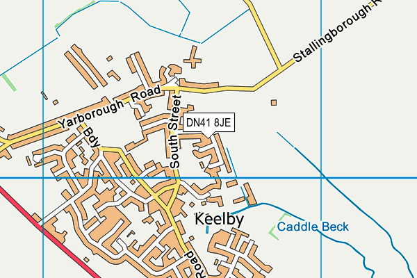 DN41 8JE map - OS VectorMap District (Ordnance Survey)