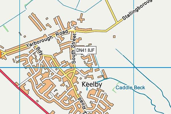 DN41 8JF map - OS VectorMap District (Ordnance Survey)