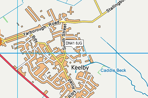 DN41 8JG map - OS VectorMap District (Ordnance Survey)