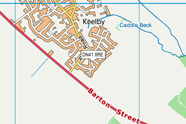 DN41 8RE map - OS VectorMap District (Ordnance Survey)