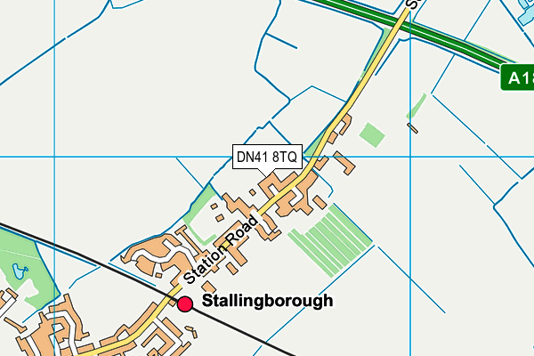 DN41 8TQ map - OS VectorMap District (Ordnance Survey)