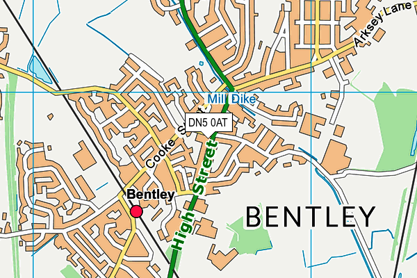 Map of BENTLEY MINI MART LTD at district scale