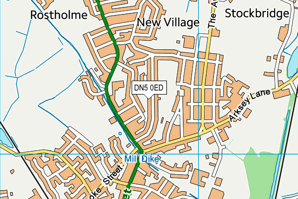 DN5 0ED map - OS VectorMap District (Ordnance Survey)