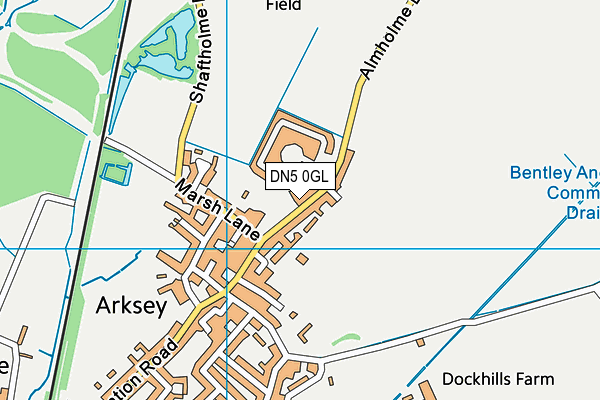 DN5 0GL map - OS VectorMap District (Ordnance Survey)