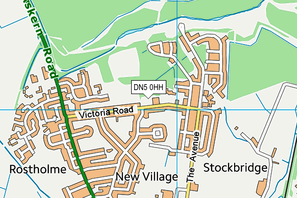 DN5 0HH map - OS VectorMap District (Ordnance Survey)