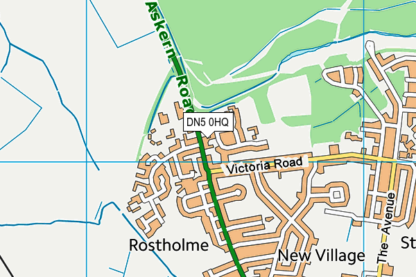 DN5 0HQ map - OS VectorMap District (Ordnance Survey)