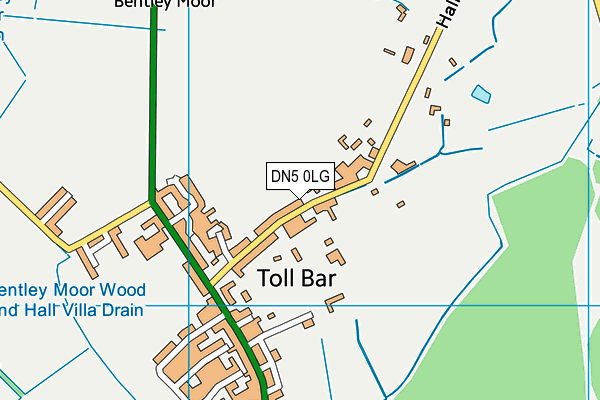 DN5 0LG map - OS VectorMap District (Ordnance Survey)
