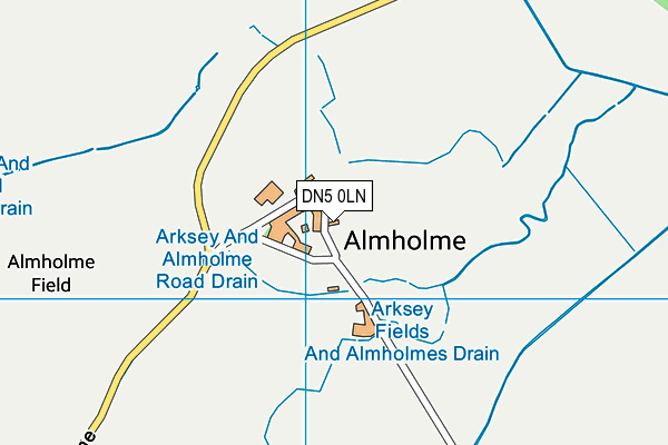 DN5 0LN map - OS VectorMap District (Ordnance Survey)