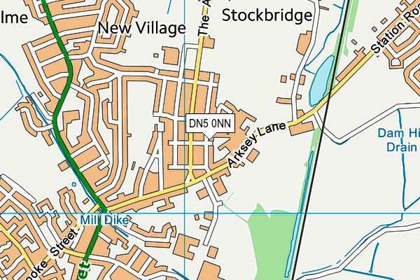 DN5 0NN map - OS VectorMap District (Ordnance Survey)
