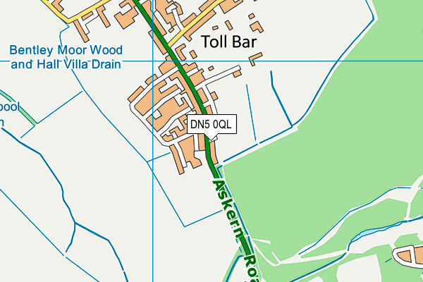 DN5 0QL map - OS VectorMap District (Ordnance Survey)