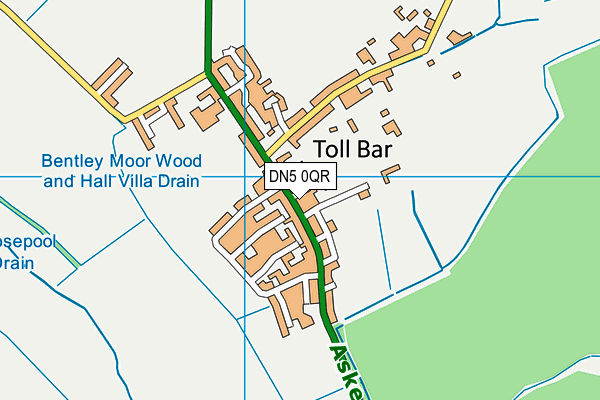 Toll Bar Primary School map (DN5 0QR) - OS VectorMap District (Ordnance Survey)