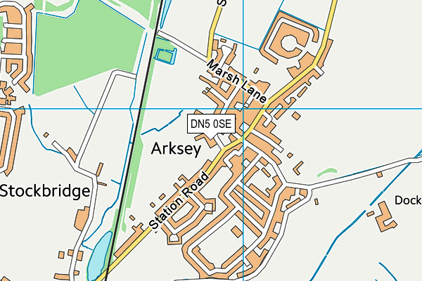 DN5 0SE map - OS VectorMap District (Ordnance Survey)