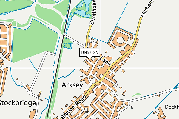 DN5 0SN map - OS VectorMap District (Ordnance Survey)