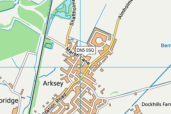 DN5 0SQ map - OS VectorMap District (Ordnance Survey)