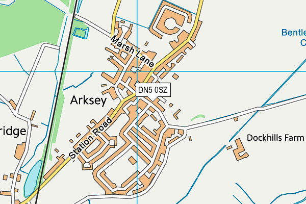 DN5 0SZ map - OS VectorMap District (Ordnance Survey)