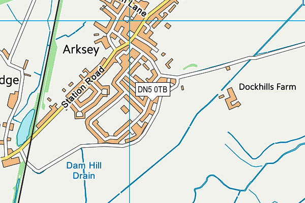 DN5 0TB map - OS VectorMap District (Ordnance Survey)