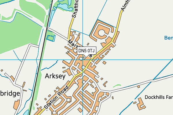 DN5 0TJ map - OS VectorMap District (Ordnance Survey)