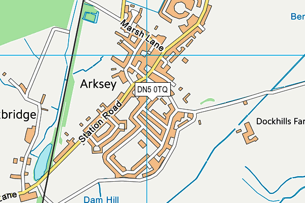 DN5 0TQ map - OS VectorMap District (Ordnance Survey)