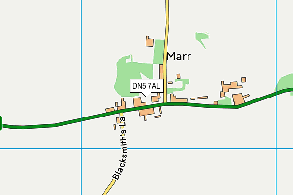 DN5 7AL map - OS VectorMap District (Ordnance Survey)