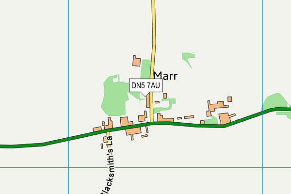 DN5 7AU map - OS VectorMap District (Ordnance Survey)