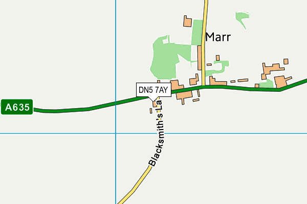 DN5 7AY map - OS VectorMap District (Ordnance Survey)