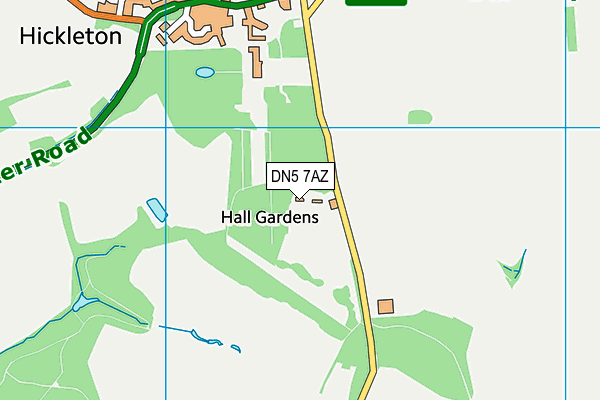 Hickleton Recreation Ground map (DN5 7AZ) - OS VectorMap District (Ordnance Survey)