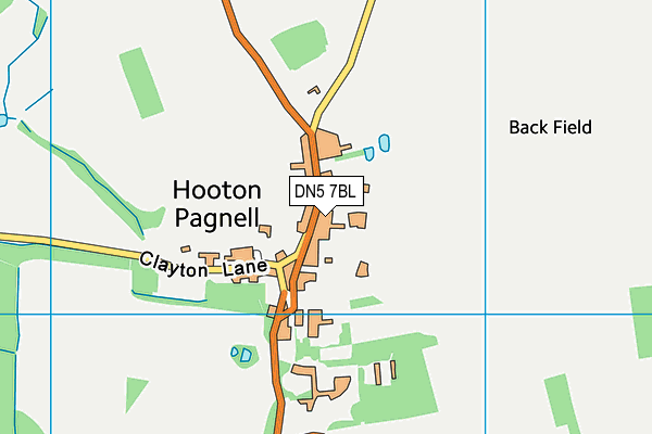 DN5 7BL map - OS VectorMap District (Ordnance Survey)